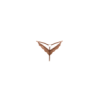 String taupe en dentelle avec bijou cœur doré 